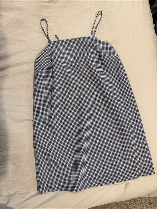 Old Navy Dresses & Skirts - Old Navy Blue Gingham Spaghetti-Strap Mini Dress